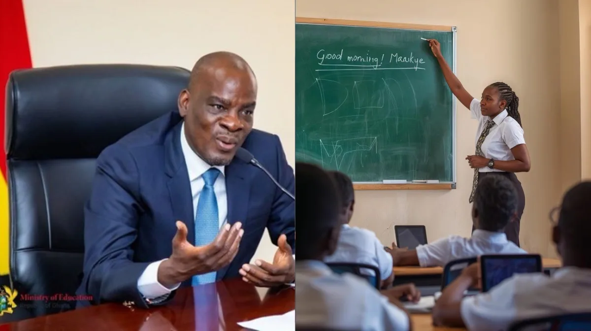 GES directive explained in a classroom with a teacher using mother tongue instruction