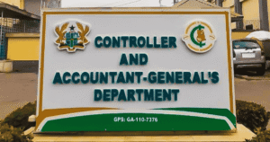 April 2026 salary payment date for teachers in Ghana showing calendar with 27 highlighted