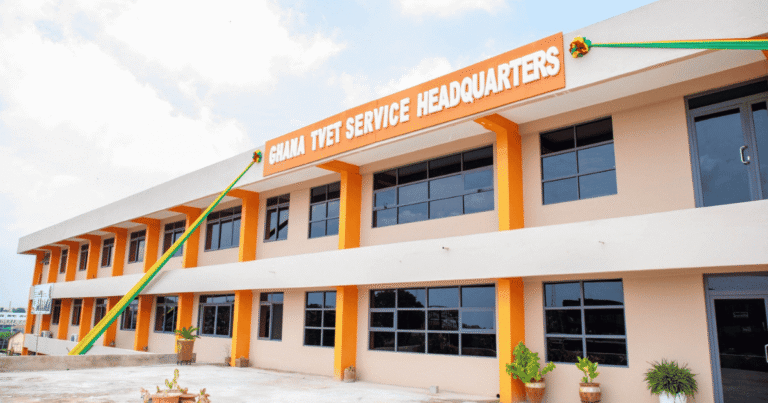 Ghana TVET Service Headquarters building for the 2026 nationwide recruitment exercise